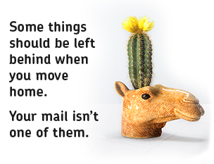 Some things should be left behind when you move home. Your mail isn't one of them.